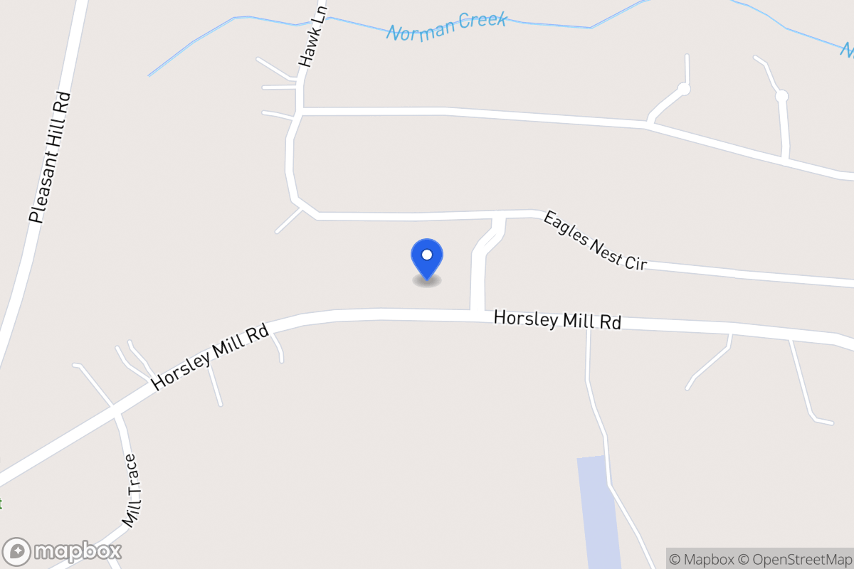 Map of 1372 Horsley Mill Rd