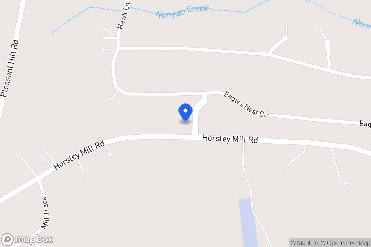 Map of 1382 Horsley Mill Rd