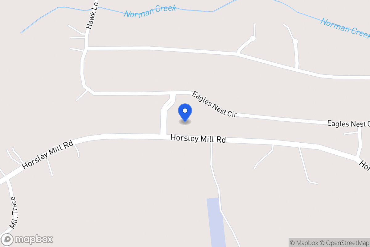 Map of 1420 Horsley Mill Rd