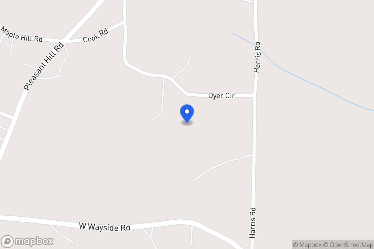 Map of Dyer Cir