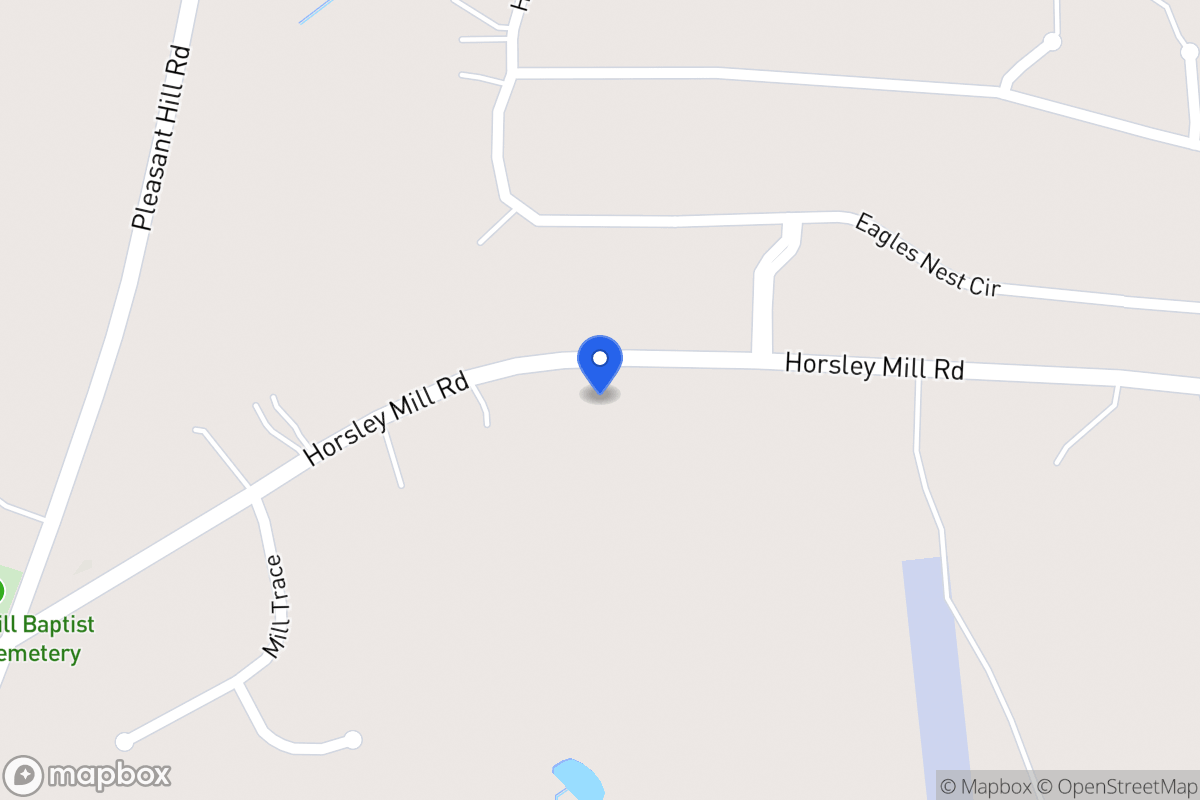 Map of 1343 Horsley Mill Rd