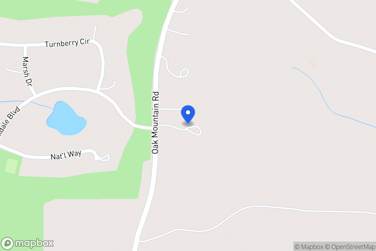 Map of 905 Oak Mountain Rd