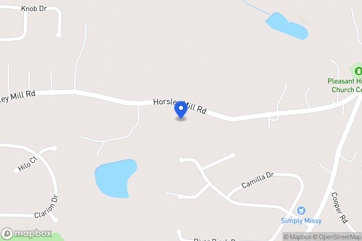 Map of 905 Horsley Mill Rd