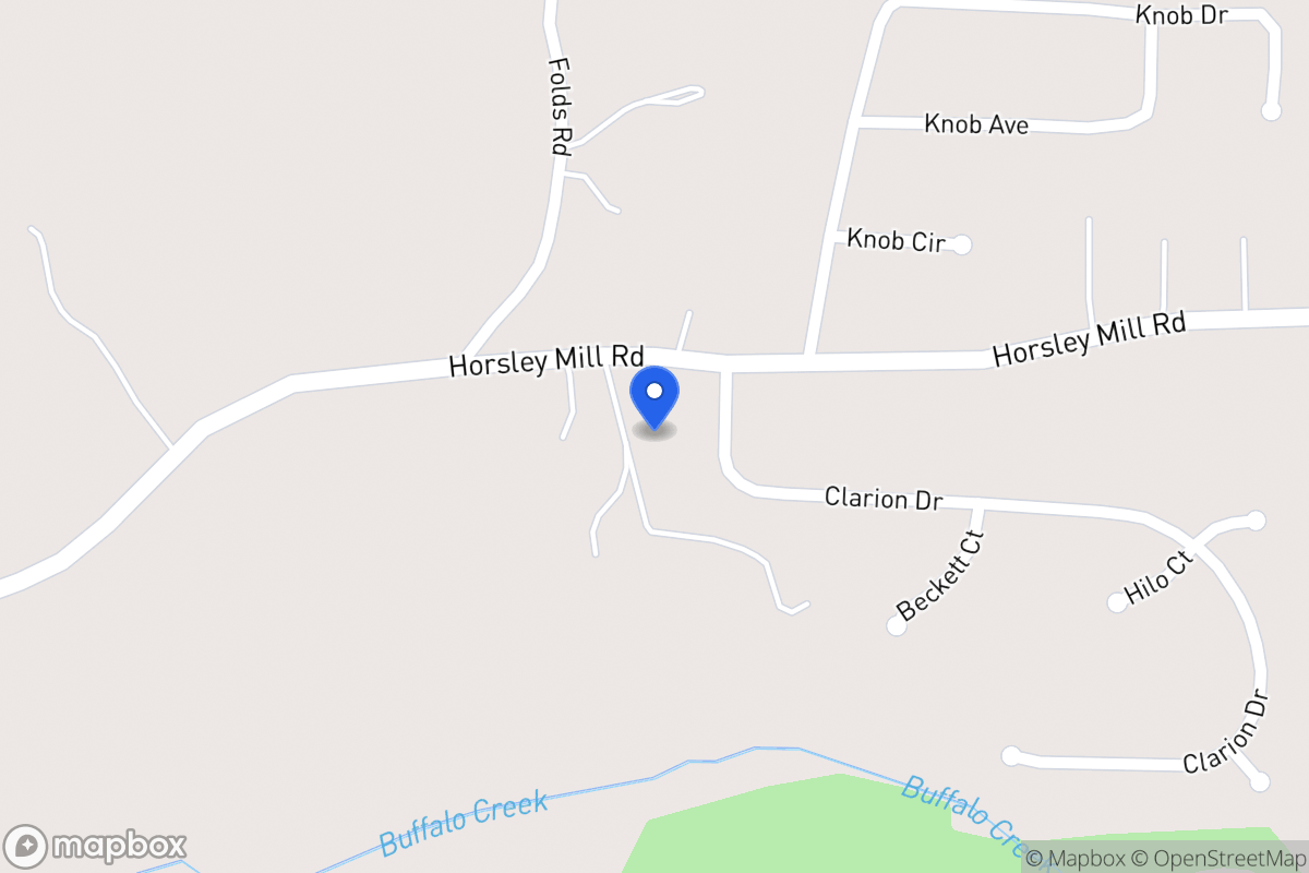 Map of 597 Horsley Mill Rd