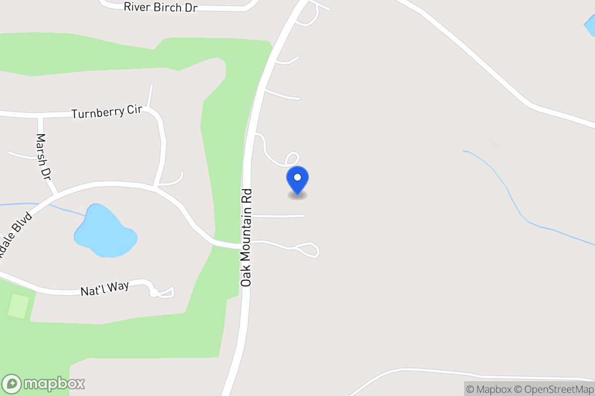 Map of 935 Oak Mountain Rd