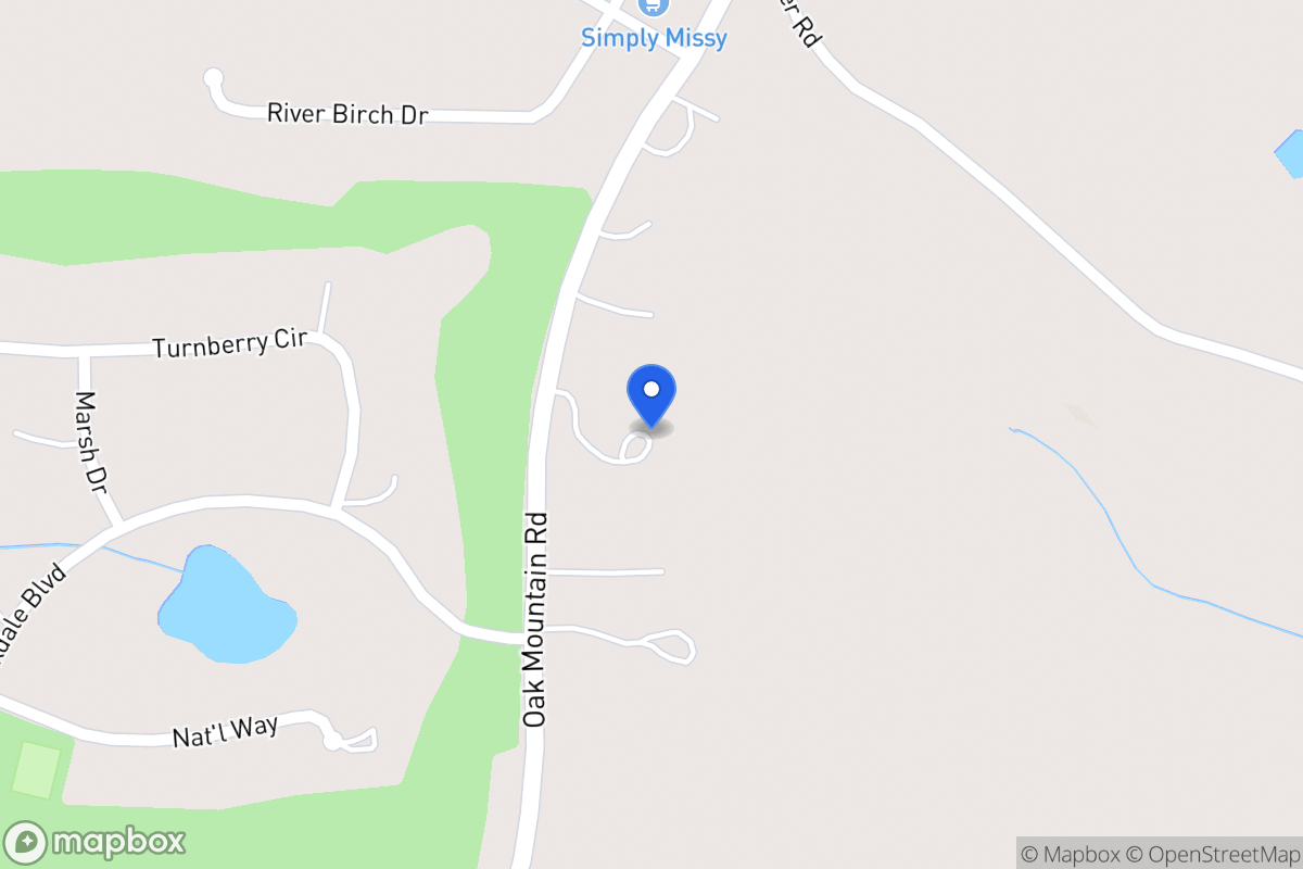 Map of 965 Oak Mountain Rd