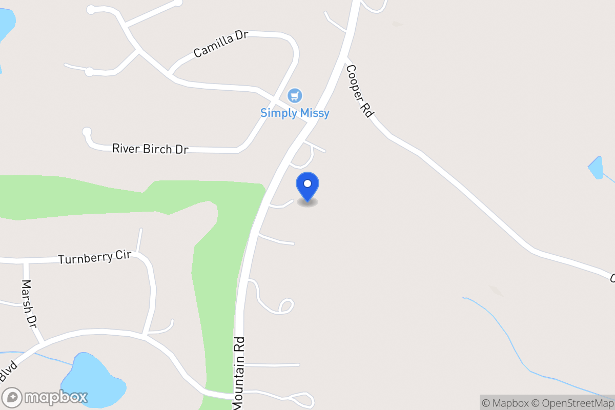 Map of 1005 Oak Mountain Rd
