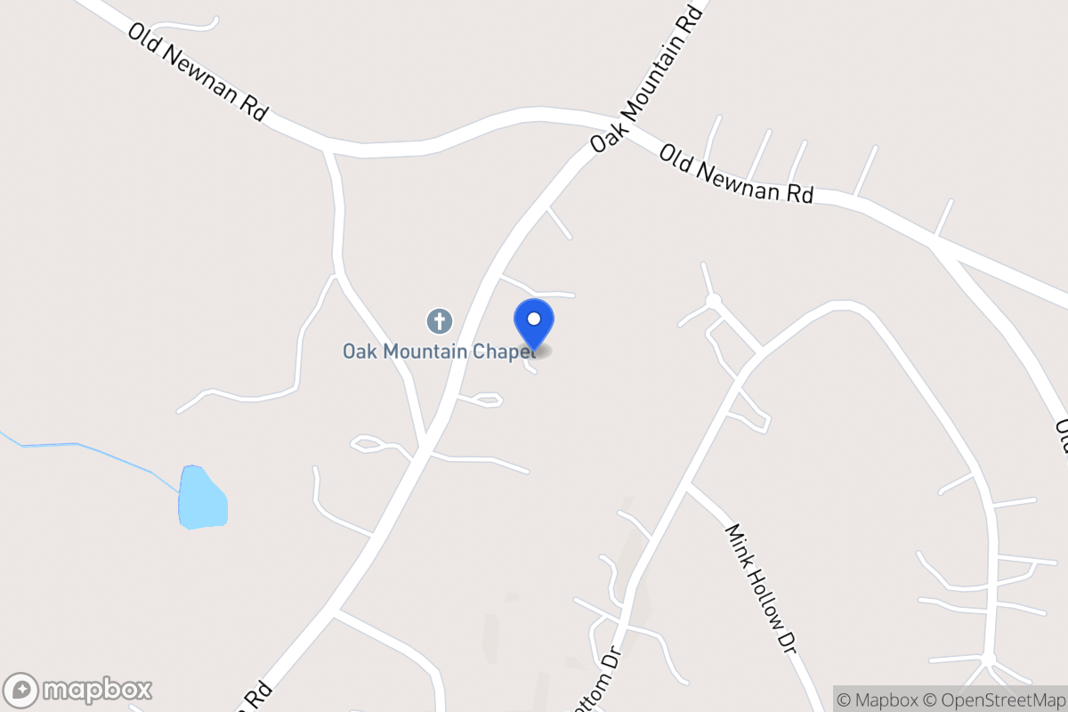 Map of 389 Oak Mountain Rd