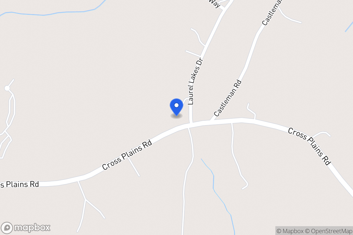 Map of 400 Cross Plains Rd