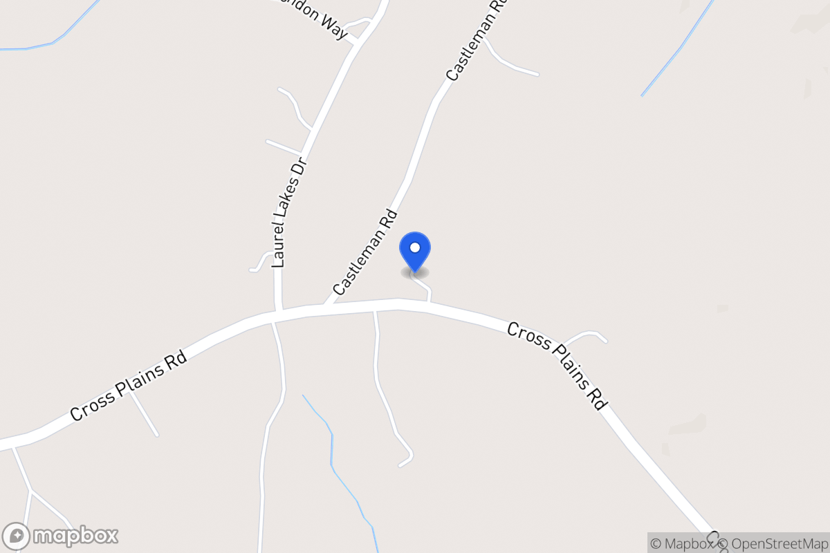 Map of 486 Cross Plains Rd