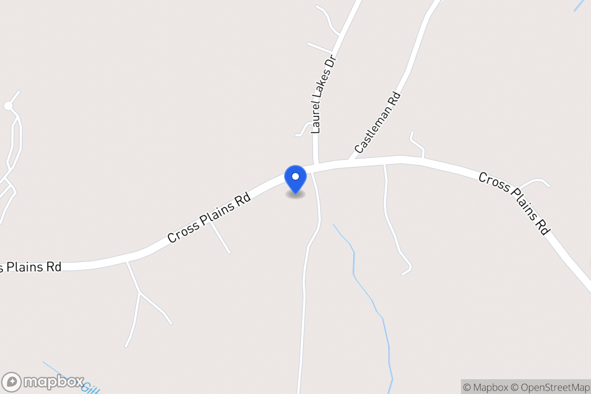 Map of 433 Cross Plains Rd