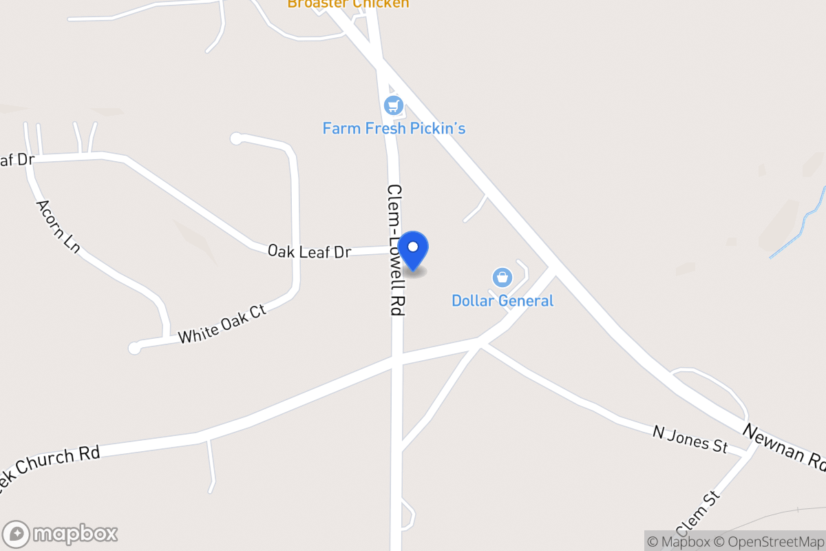 Map of 80 Clem Lowell Rd