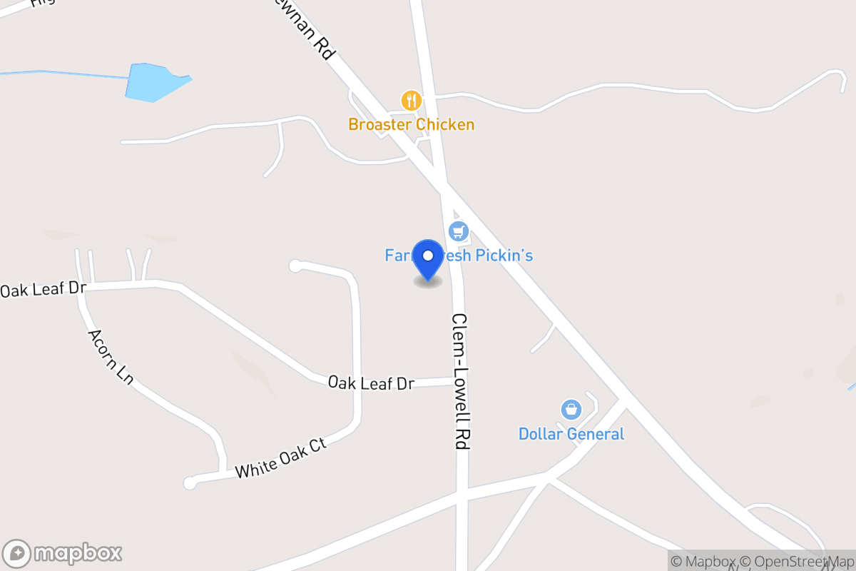 Map of 35 Clem Lowell Rd