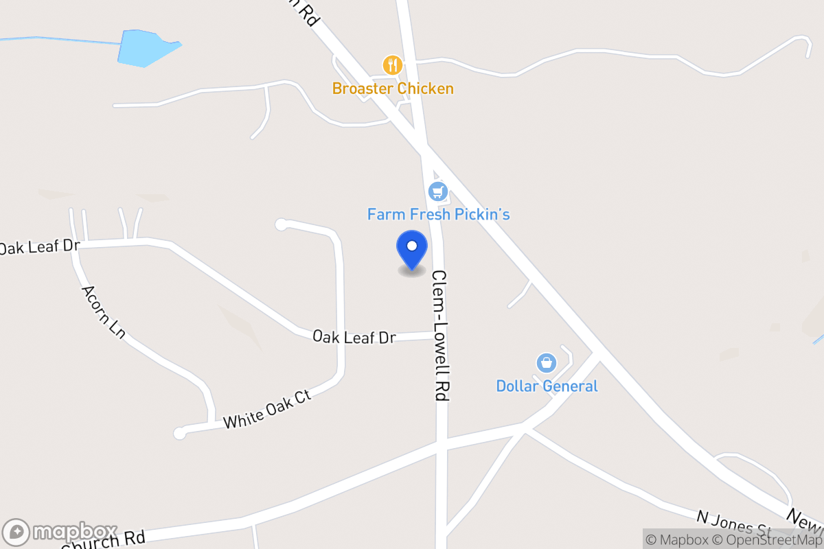 Map of 47 Clem Lowell Rd