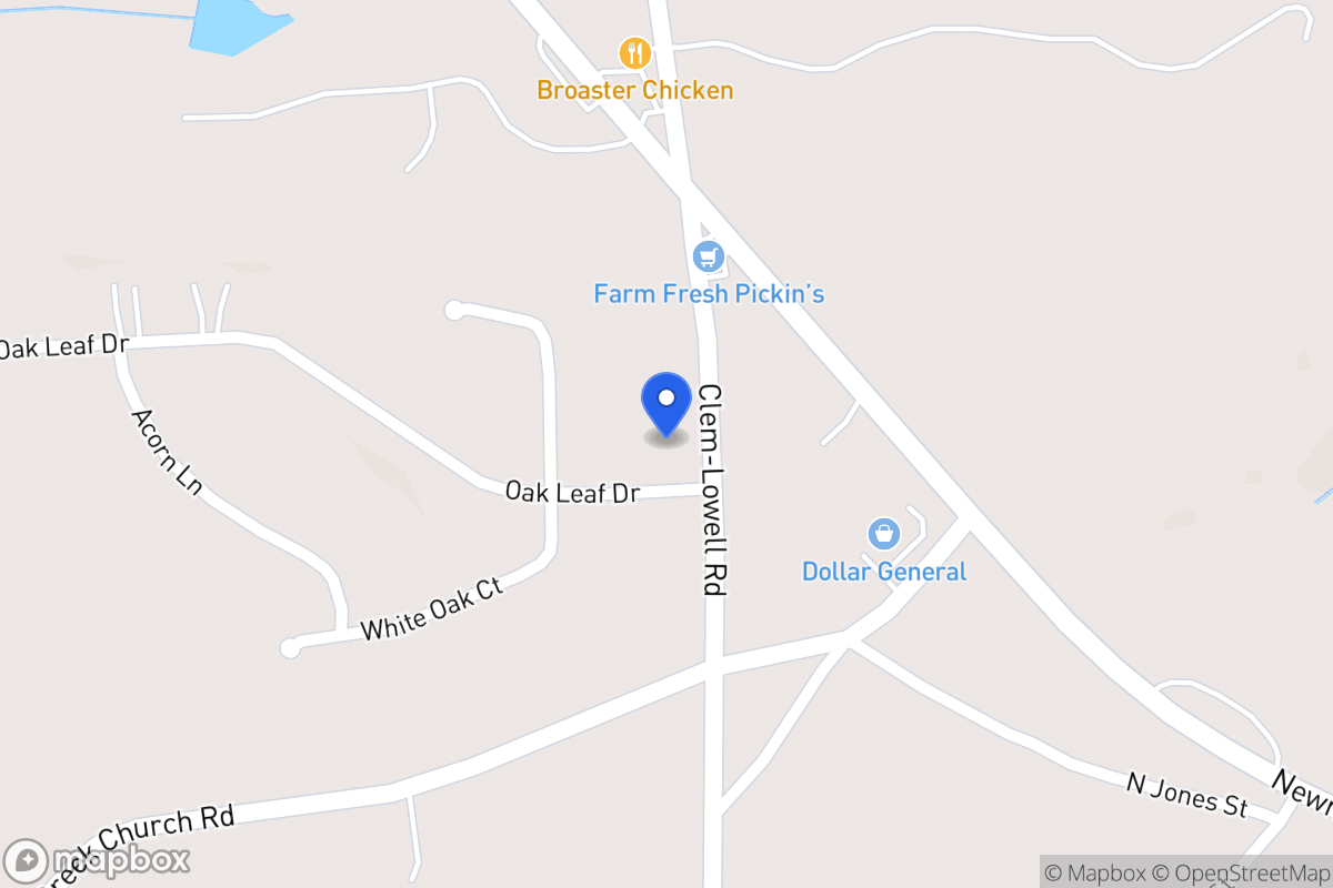 Map of 101 Oak Leaf Dr