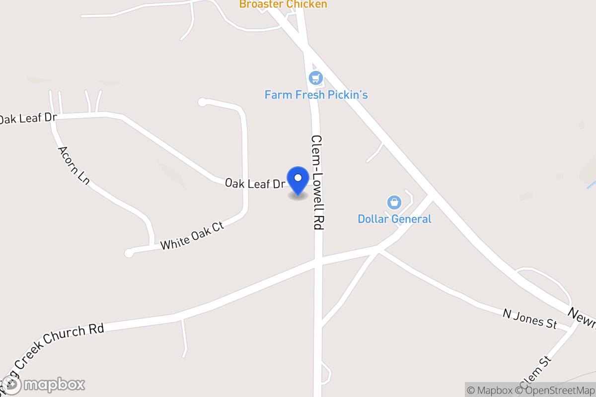 Map of 85 Clem Lowell Rd