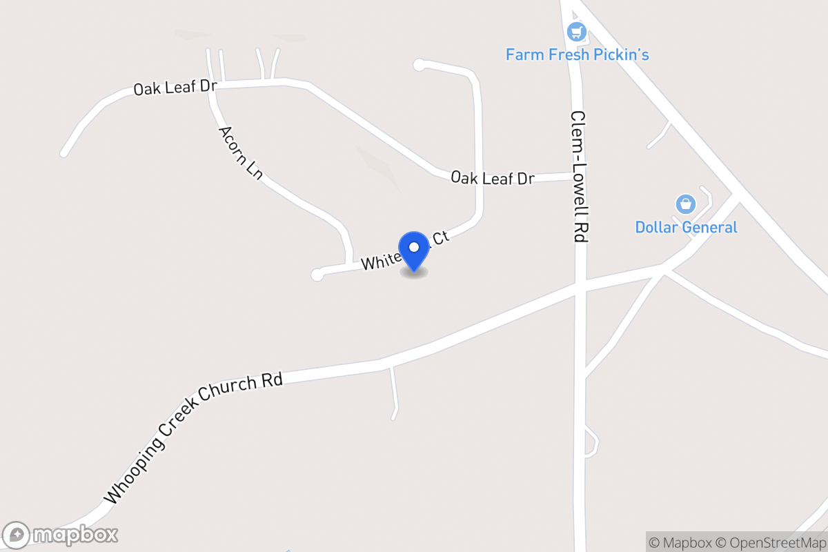 Map of 216 White Oak Ct