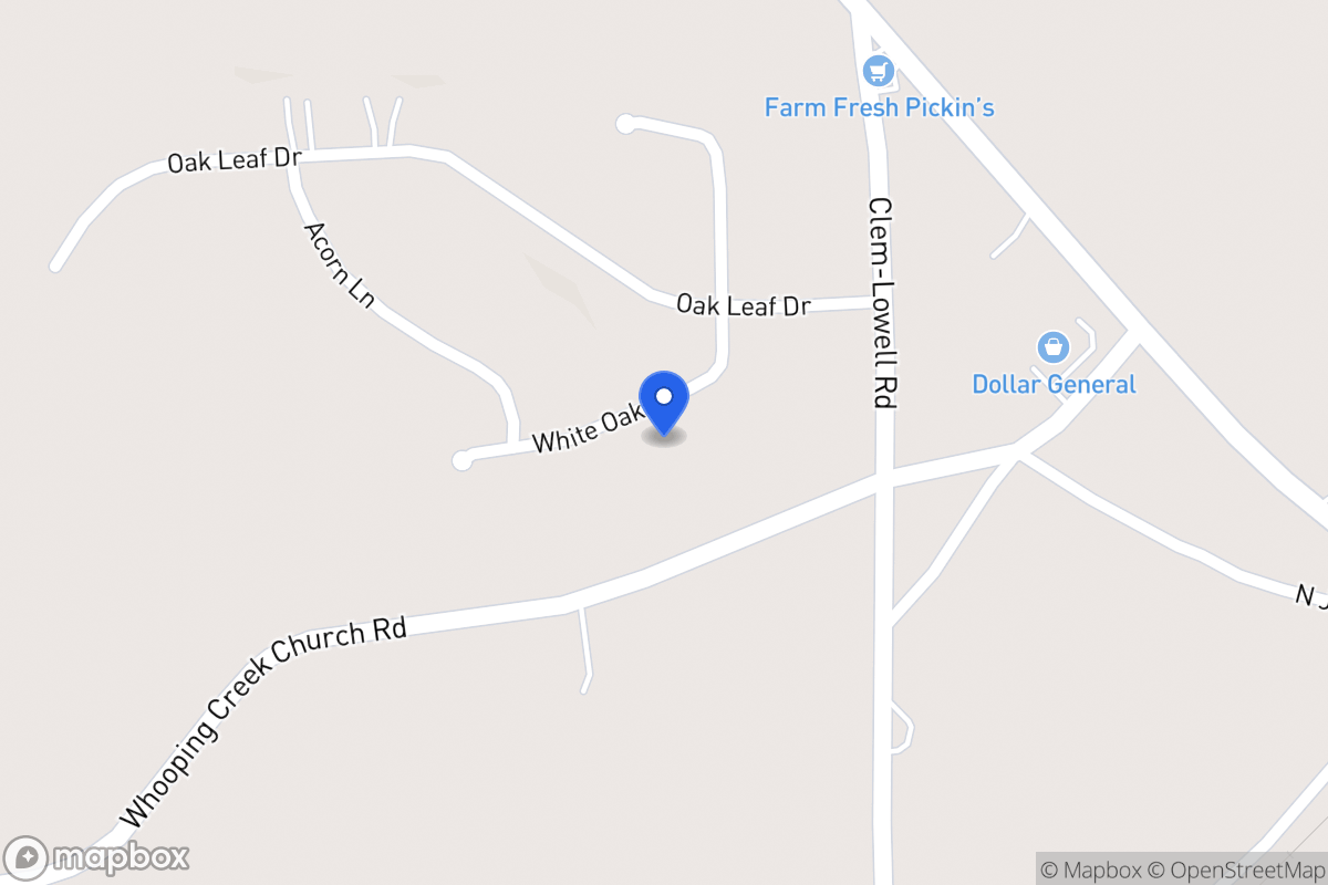 Map of 212 White Oak Ct
