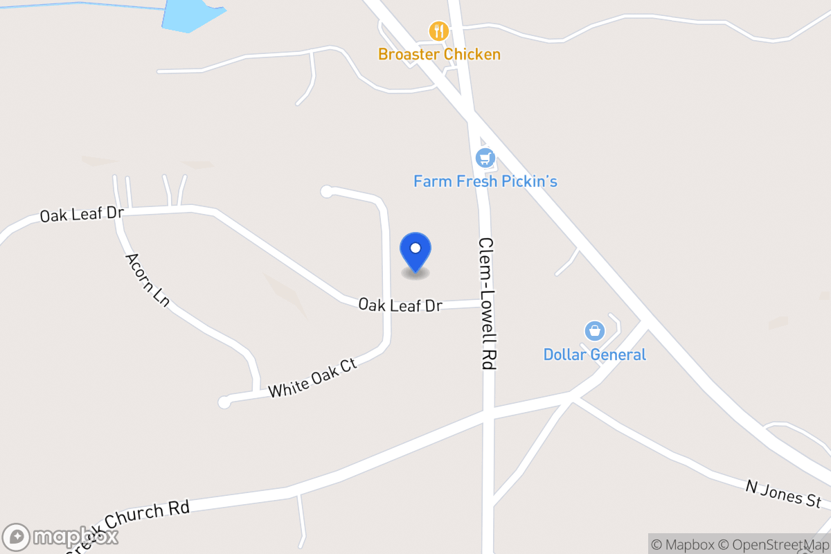 Map of 105 Oak Leaf Dr