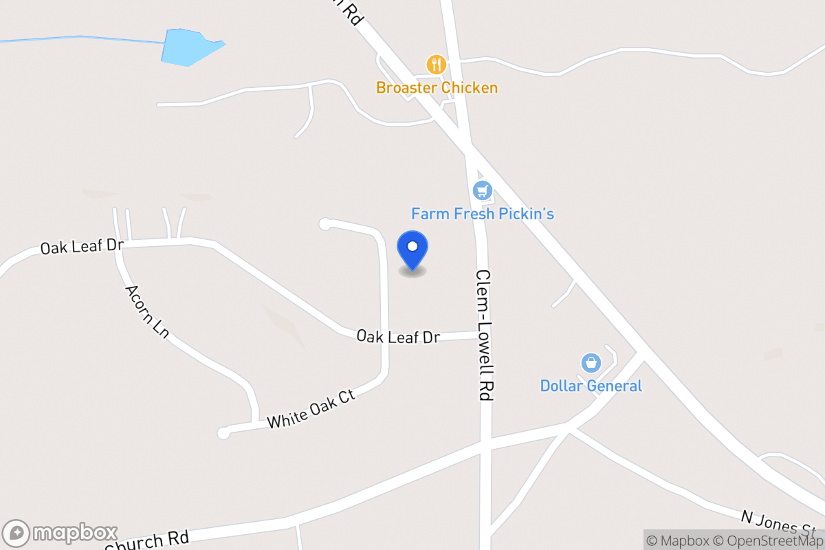 Map of 192 White Oak Ct