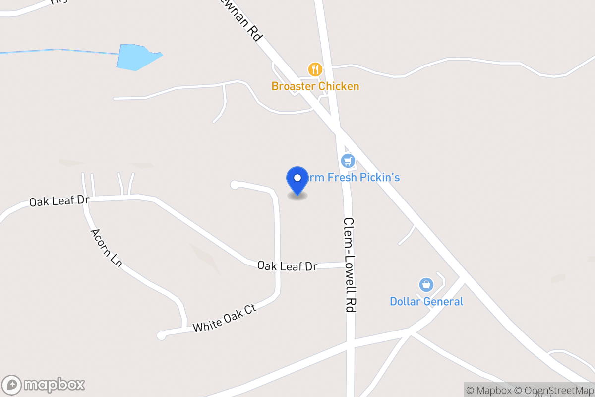 Map of 188 White Oak Ct