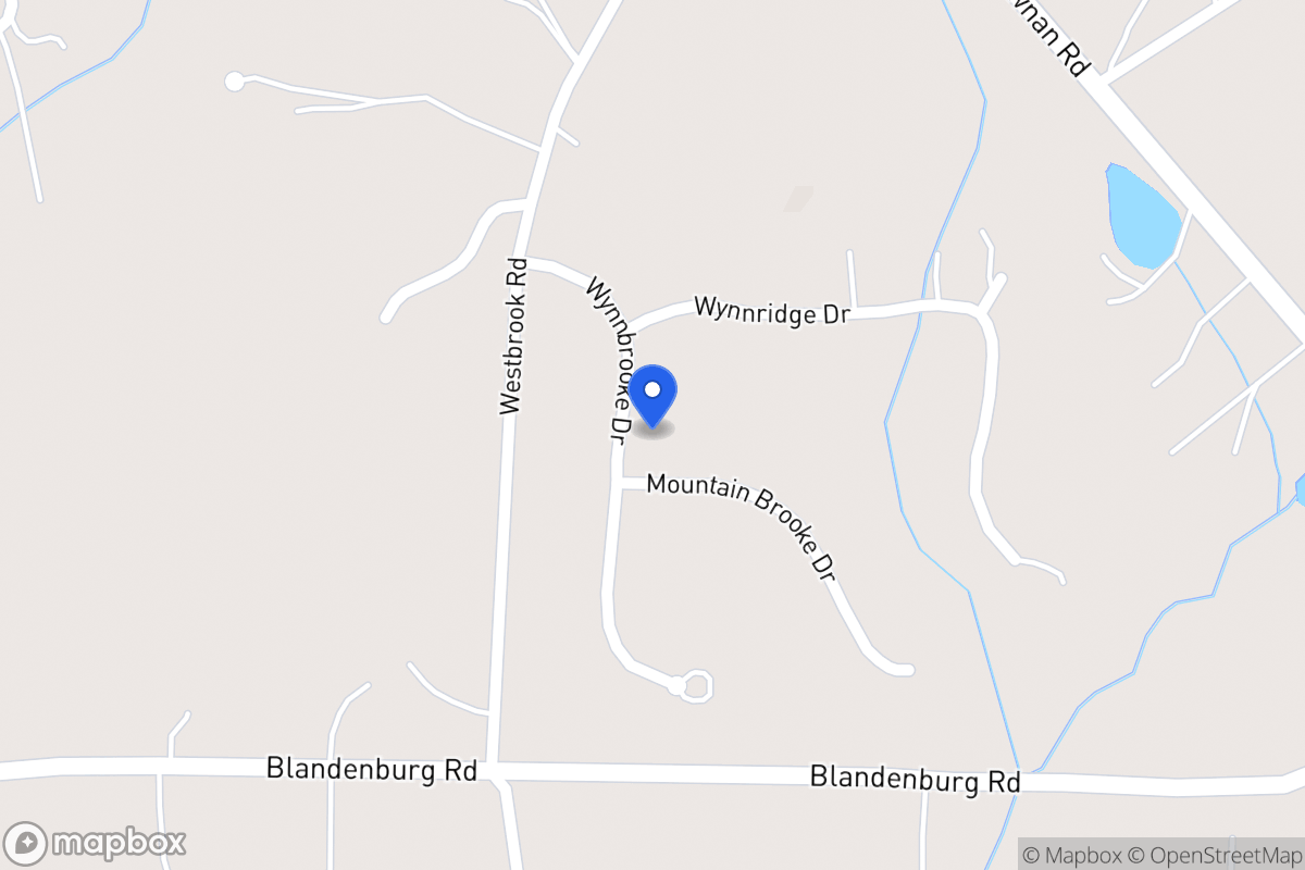 Map of 8 Mountain Brooke Dr