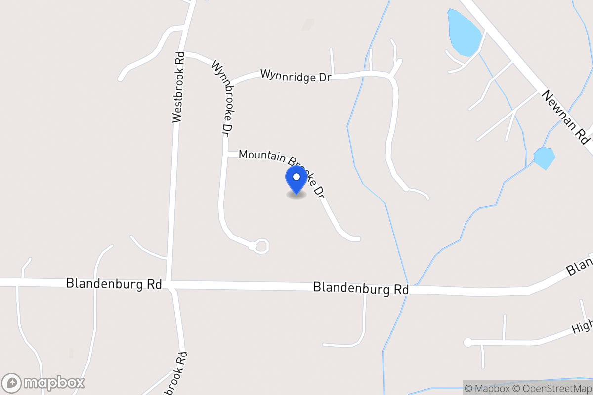 Map of 73 Mountain Brooke Dr