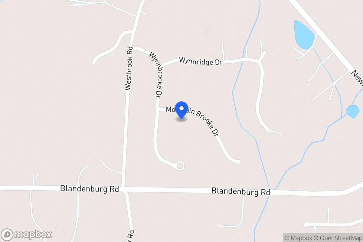 Map of 25 Mountain Brooke Dr