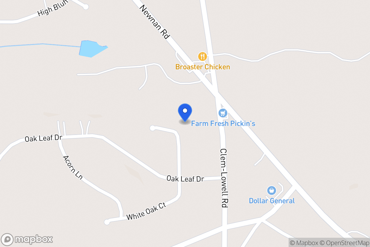 Map of 184 White Oak Ct