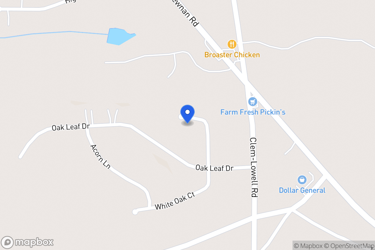 Map of 181 White Oak Ct