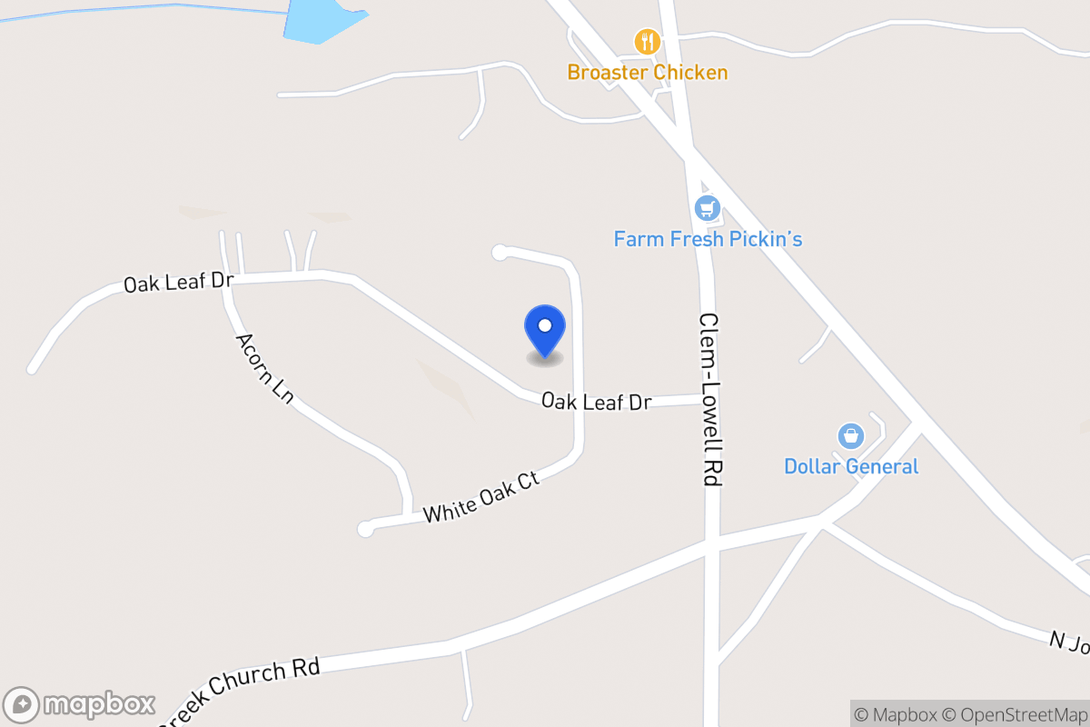Map of 195 White Oak Ct
