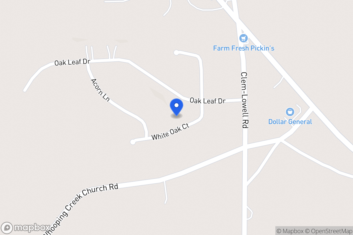 Map of 213 White Oak Ct