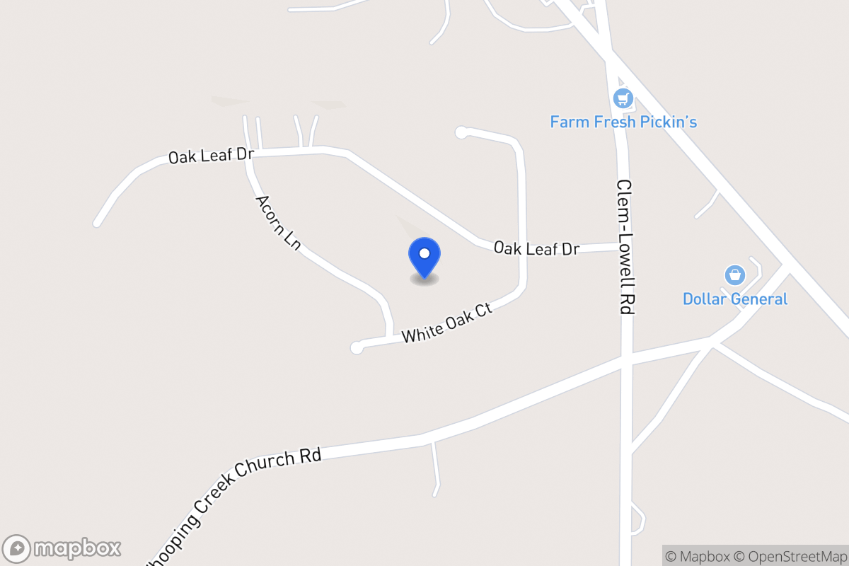 Map of 217 White Oak Ct