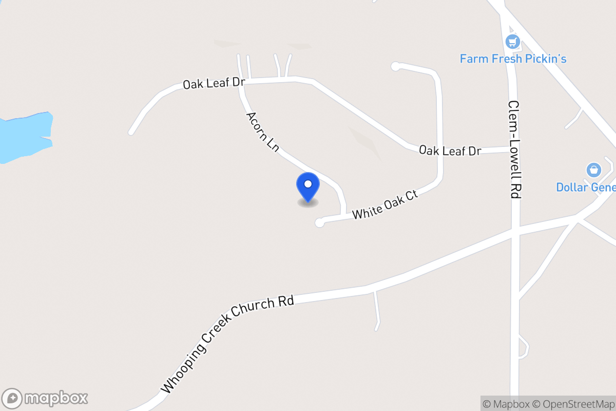 Map of 233 White Oak Ct