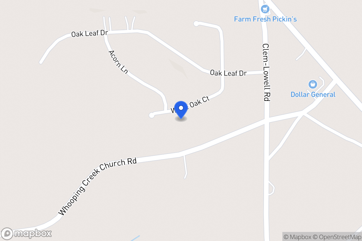 Map of 220 White Oak Ct