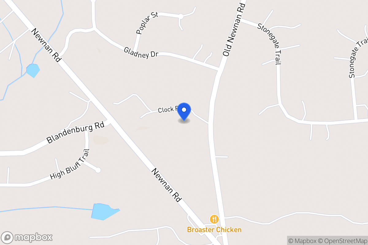 Map of Clock Rd