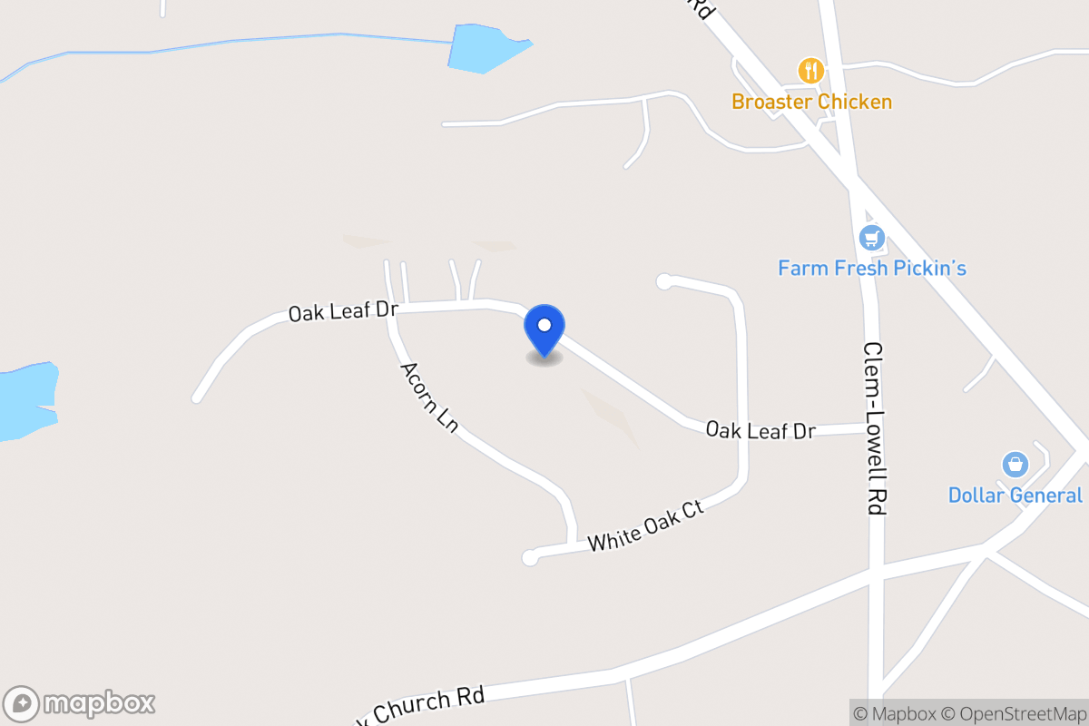 Map of 134 Oak Leaf Dr