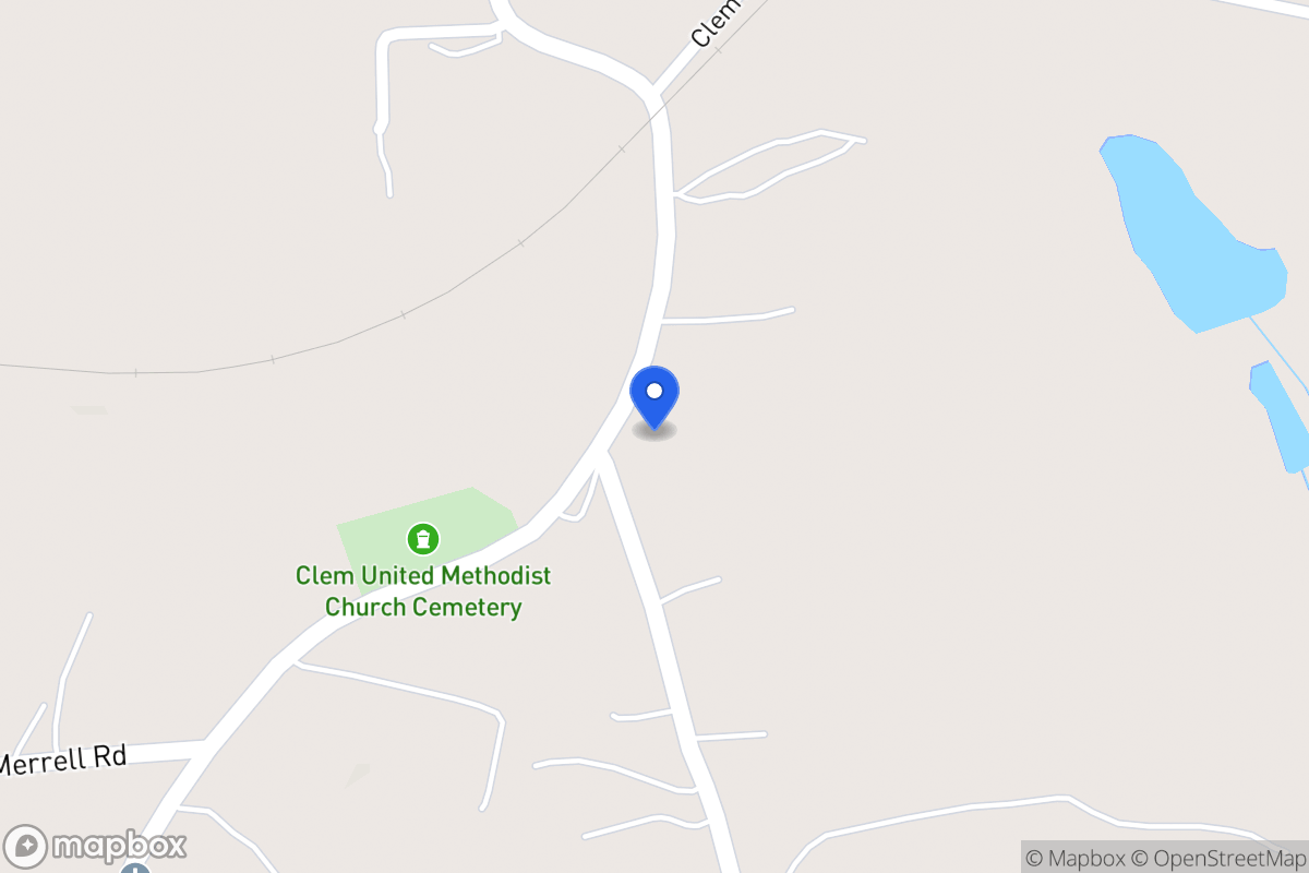 Map of 438 Clem Lowell Rd