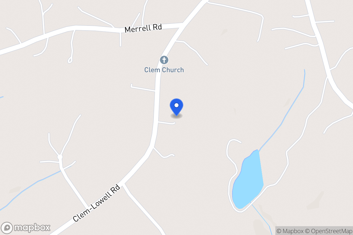 Map of 702 Clem Lowell Rd