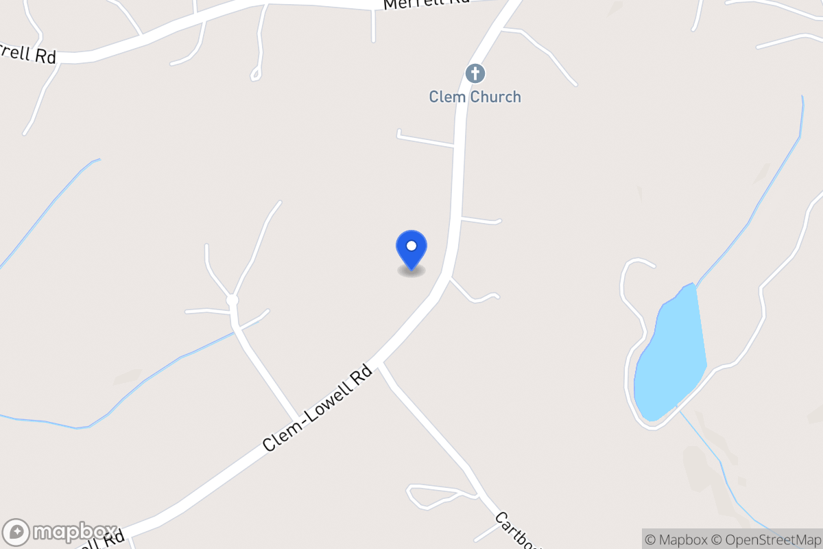 Map of 757 Clem Lowell Rd