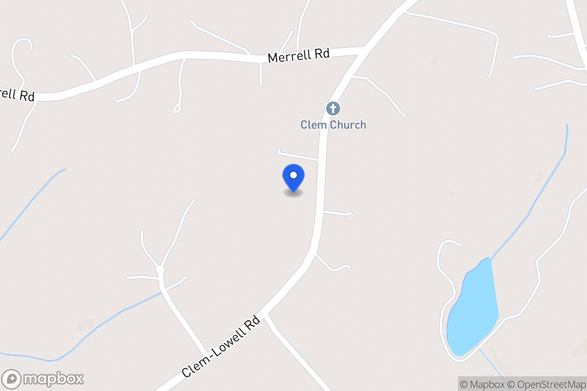 Map of 711 Clem Lowell Rd