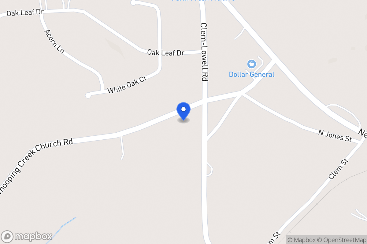 Map of 122 Whooping Creek Church Rd