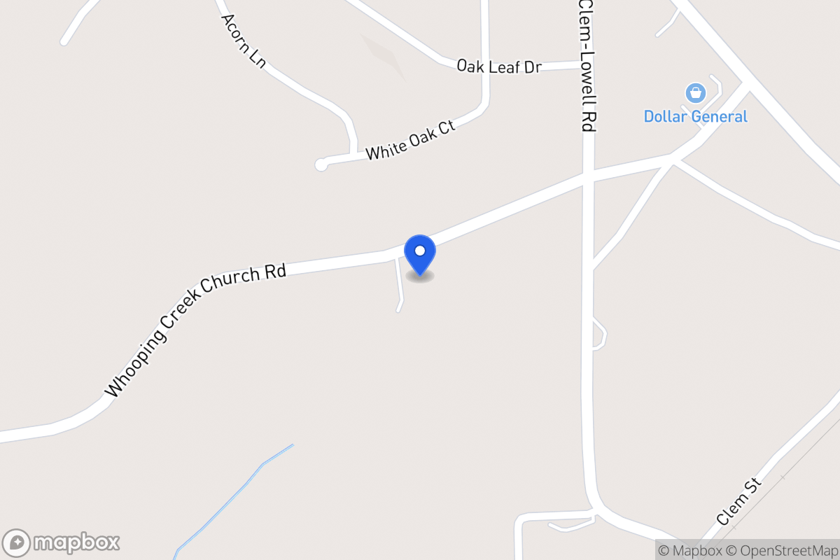 Map of 178 Whooping Creek Church Rd