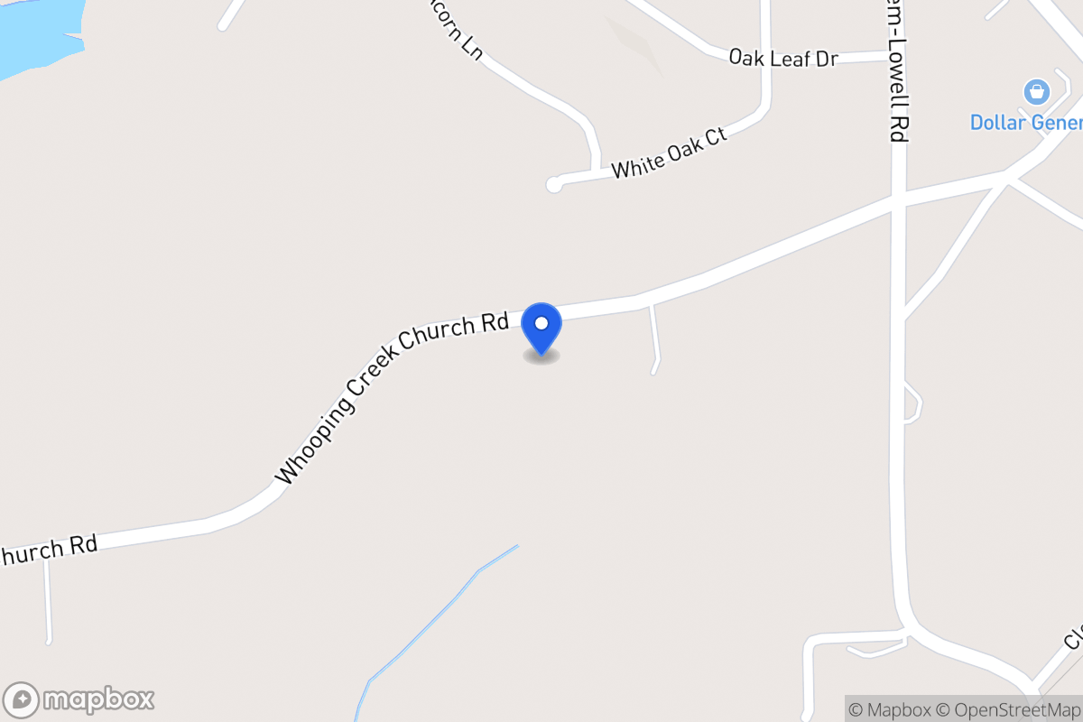 Map of 234 Whooping Creek Church Rd