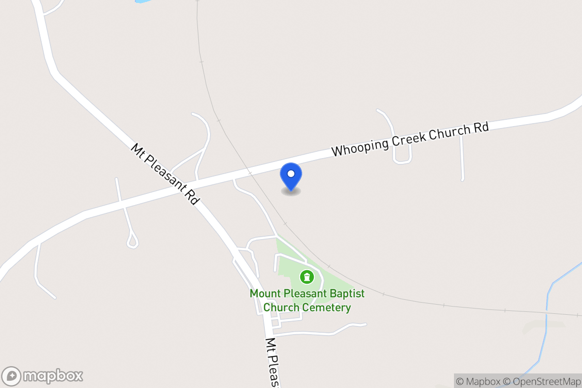 Map of 562 Whooping Creek Church Rd