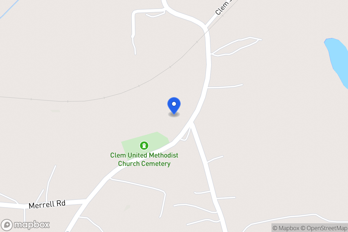Map of 445 Clem Lowell Rd