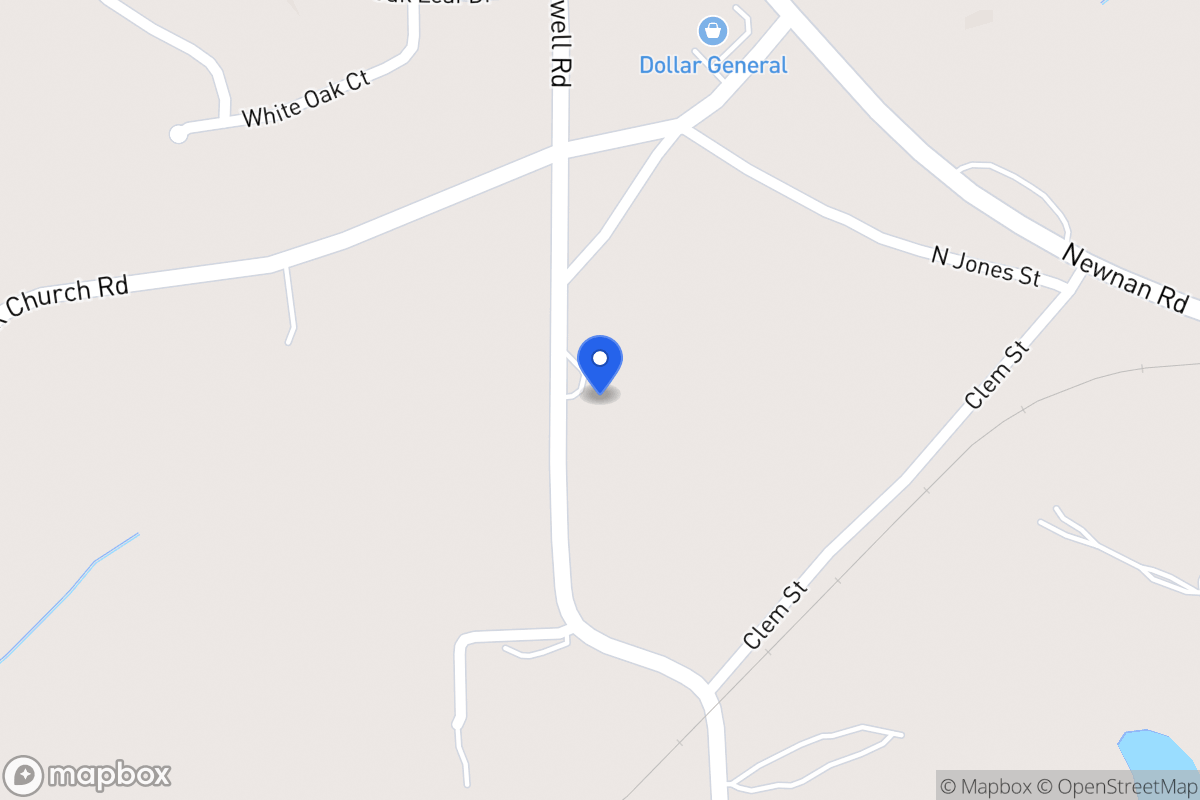 Map of 210 Clem Lowell Rd