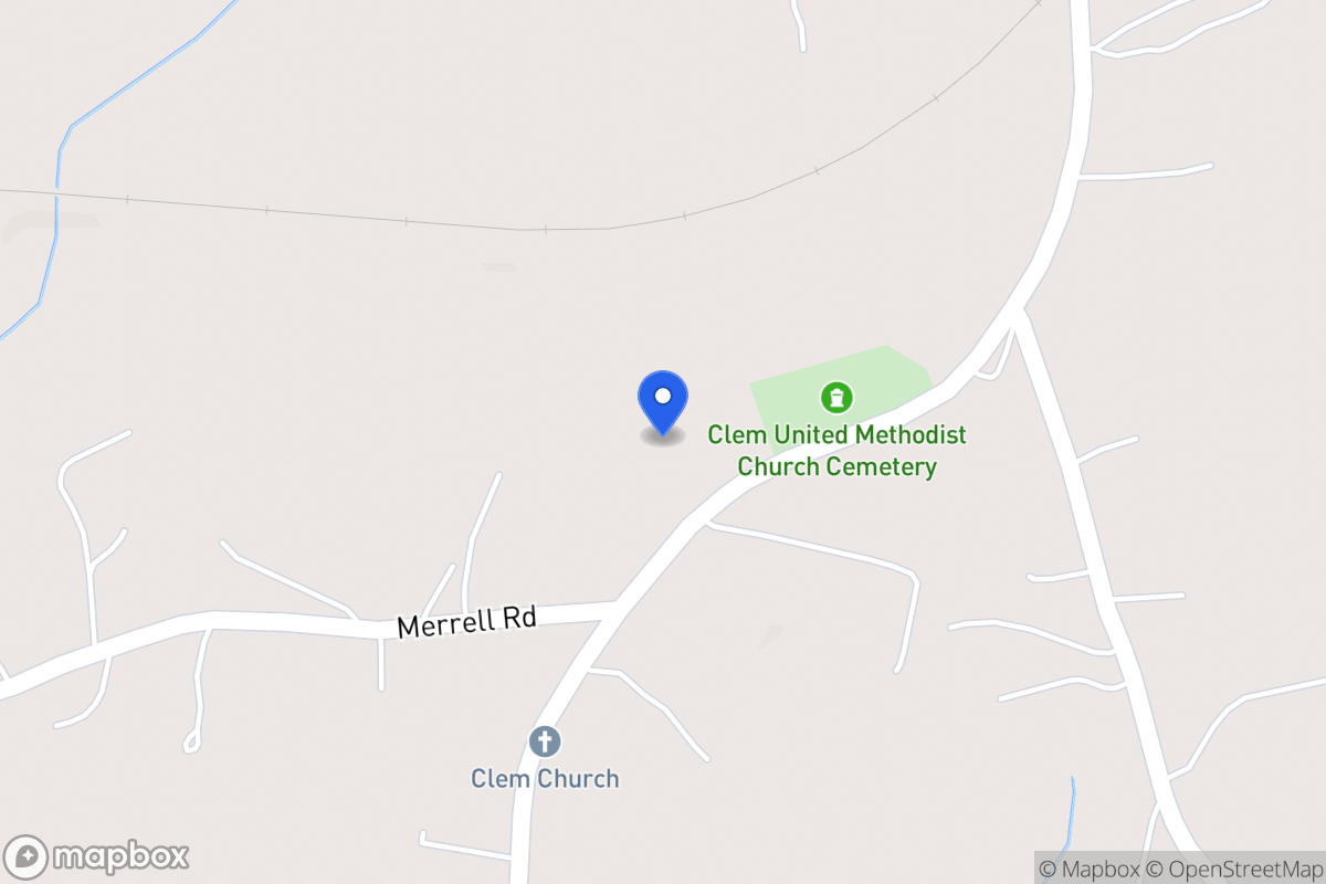 Map of 553 Clem Lowell Rd