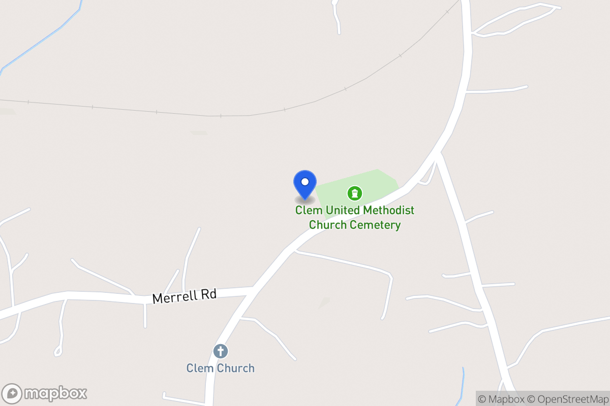 Map of 537 Clem Lowell Rd
