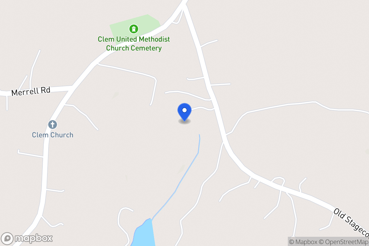 Map of 125 Old Stagecoach Rd